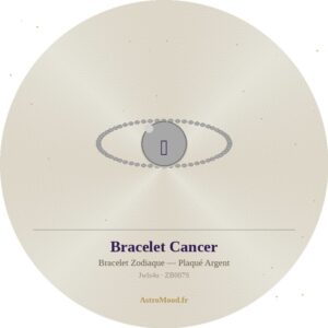 Bracelet zodiaque Cancer argent AstroMood