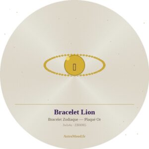 Bracelet Zodiaque Lion — Plaqué Or