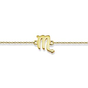 Bracelet Zodiaque Scorpion Plaqué Or – Jwls4u ZB011G