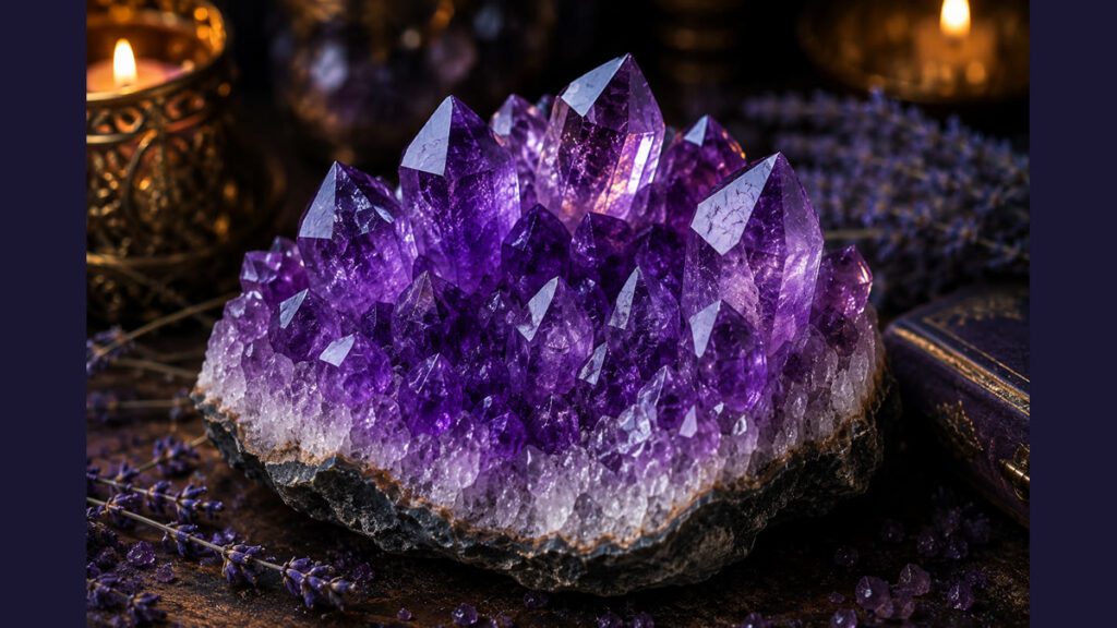 Améthyste vertus - cristal violet aux propriétés apaisantes et spirituelles