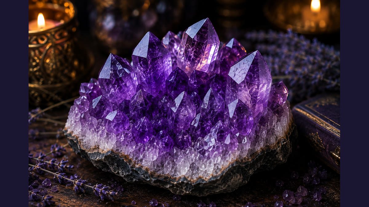 Améthyste vertus - cristal violet aux propriétés apaisantes et spirituelles