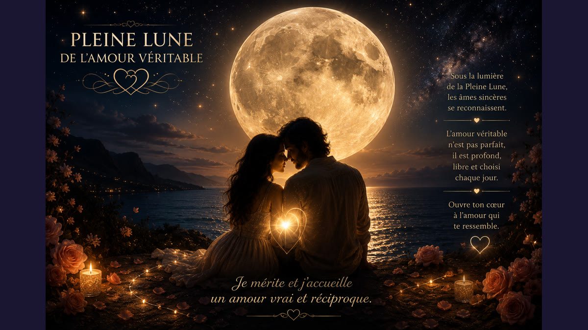 Rituel pleine lune amour - bougies, pétales et intentions pour attirer l'amour