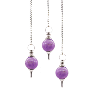 Pendule Divinatoire Sphère Améthyste — Méditation & Clairvoyance