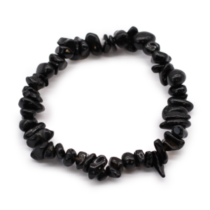 Bracelet Éclats de Pierre Agate Noire — Bouclier du Quotidien