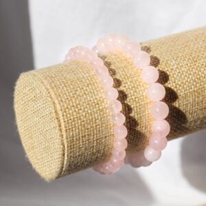 Bracelet Quartz Rose — Amour & Douceur