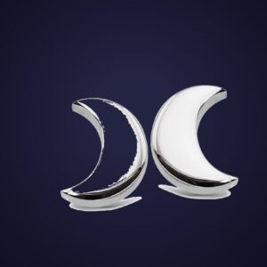Boucles d’Oreilles Croissant de Lune — Argent