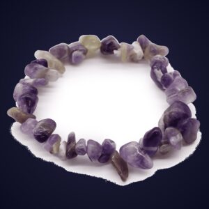 Bracelet Éclats de Pierre Améthyste — Initiation & Éveil