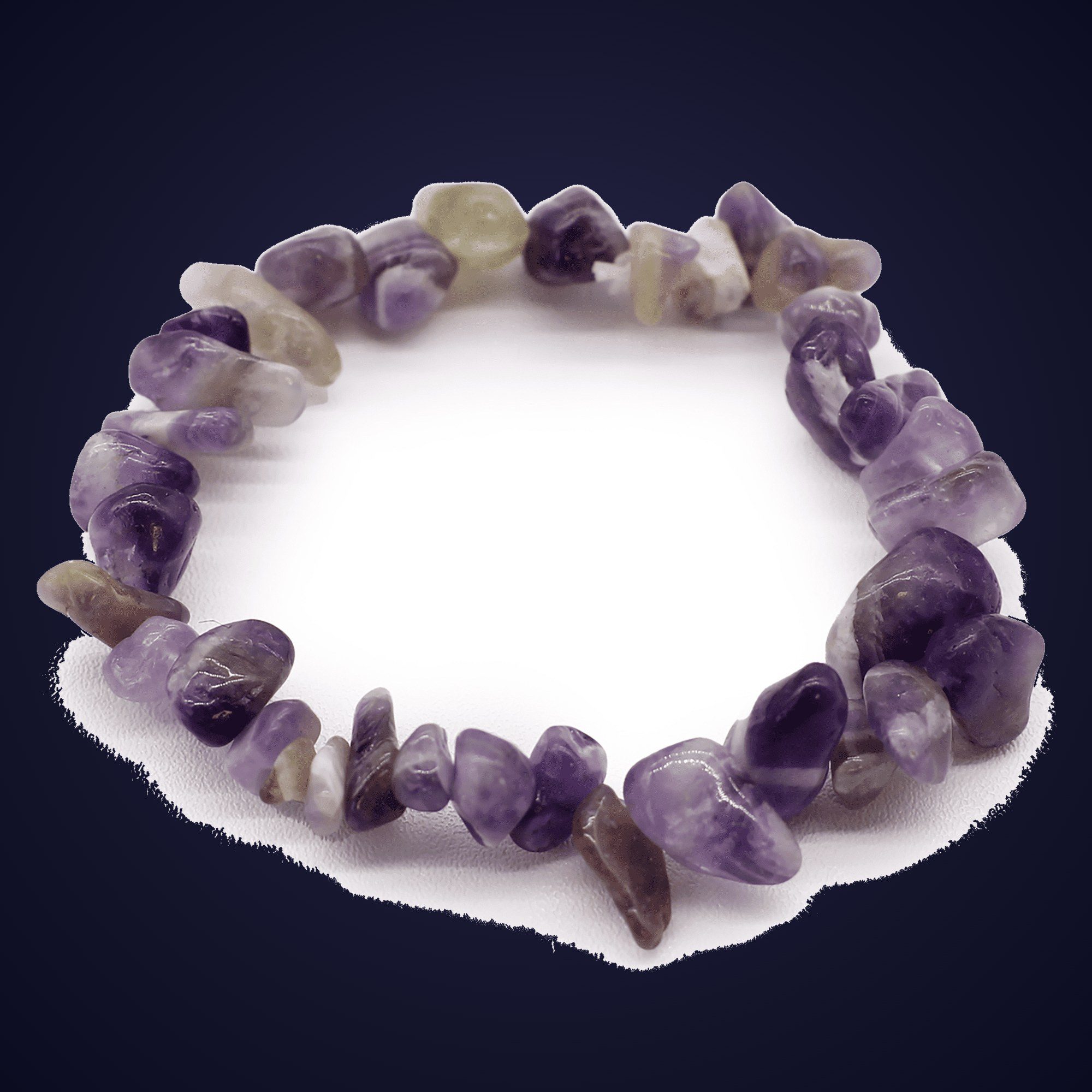 Bracelet Éclats de Pierre Améthyste — Initiation & Éveil
