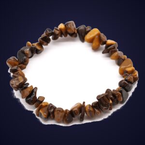 Bracelet Éclats de Pierre Œil de Tigre — Focus & Détermination