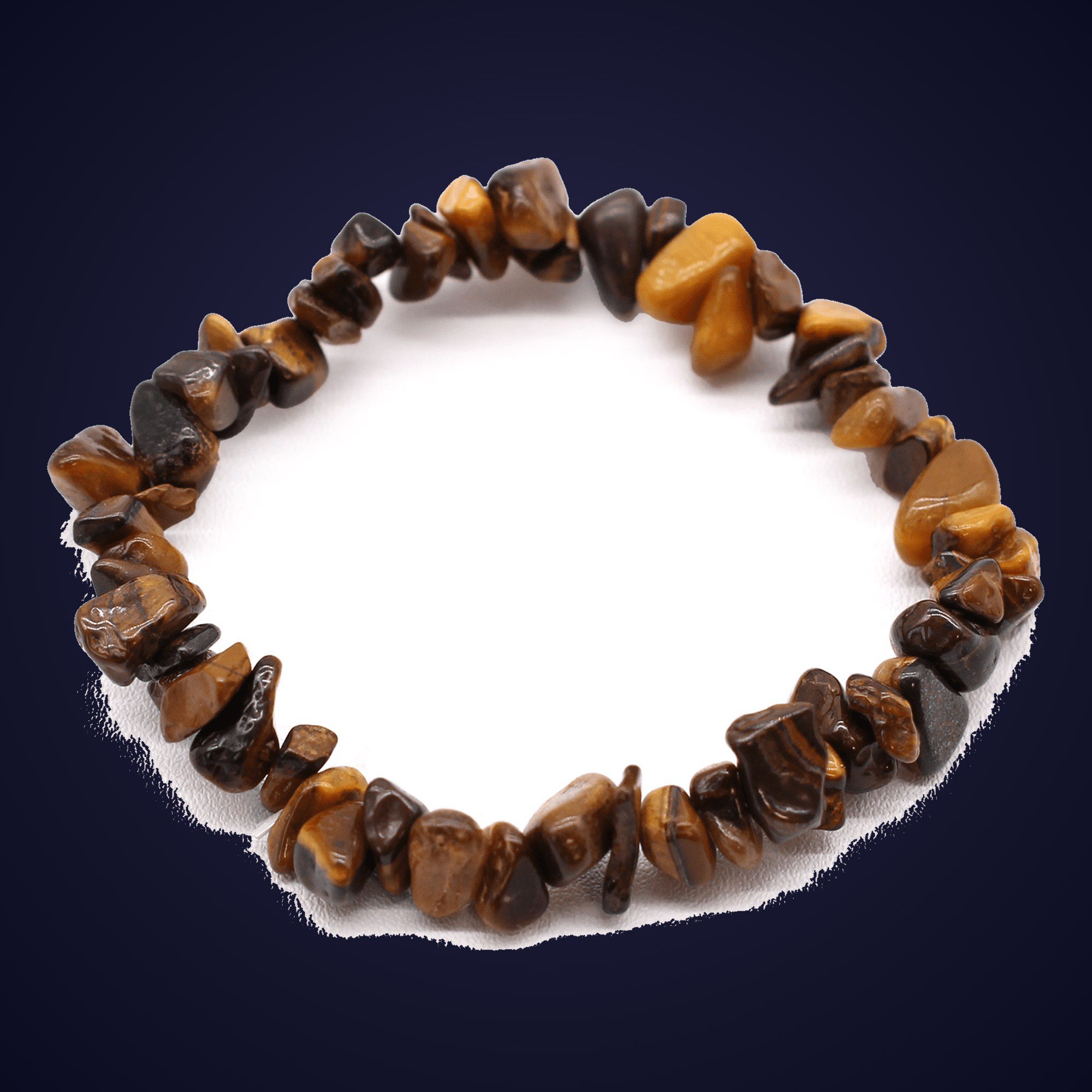 Bracelet Éclats de Pierre Œil de Tigre — Focus & Détermination