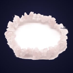 Bracelet Éclats de Pierre Quartz Rose — Amour Doux