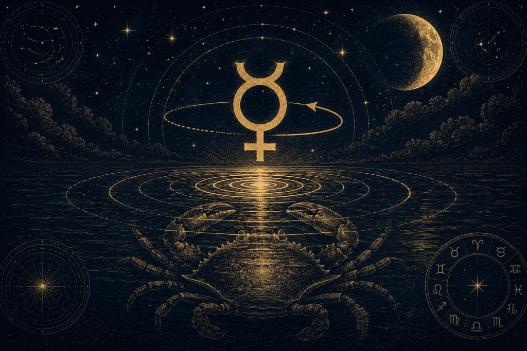 Mercure retrograde en Cancer - la parole retourne vers les emotions du passe